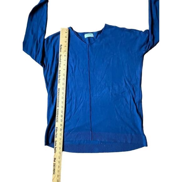 Women's Zenana Blue Long Sleeve Sweater/blouse top. Size Small. Cozy. Soft. - Picture 5 of 7